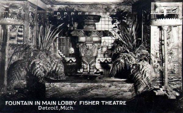 Fisher Theatre - 1910S Photo Of Fountains From Paul (newer photo)